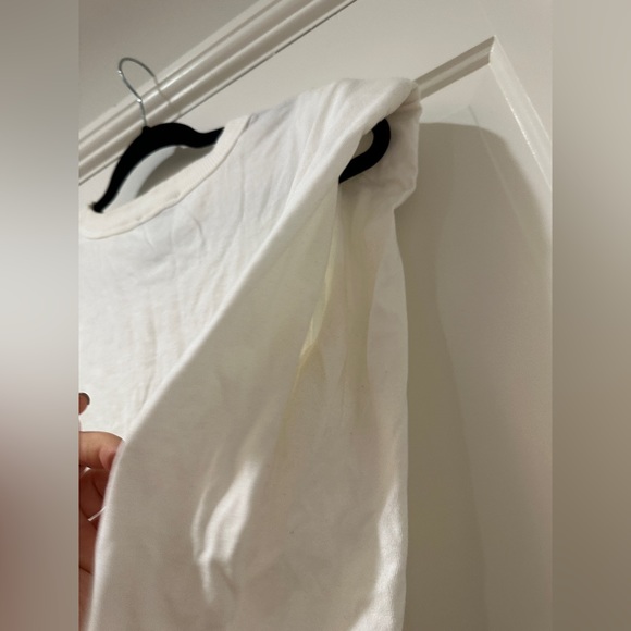 Forever 21 white padded shoulder shirt top - Picture 5 of 10